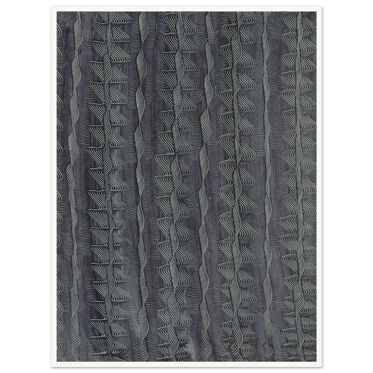 Kleisterpapier mit Verdrängungsdekor (Streifen) (1890 - 1910) Art Print | Anker Kyster-Quipham Collections