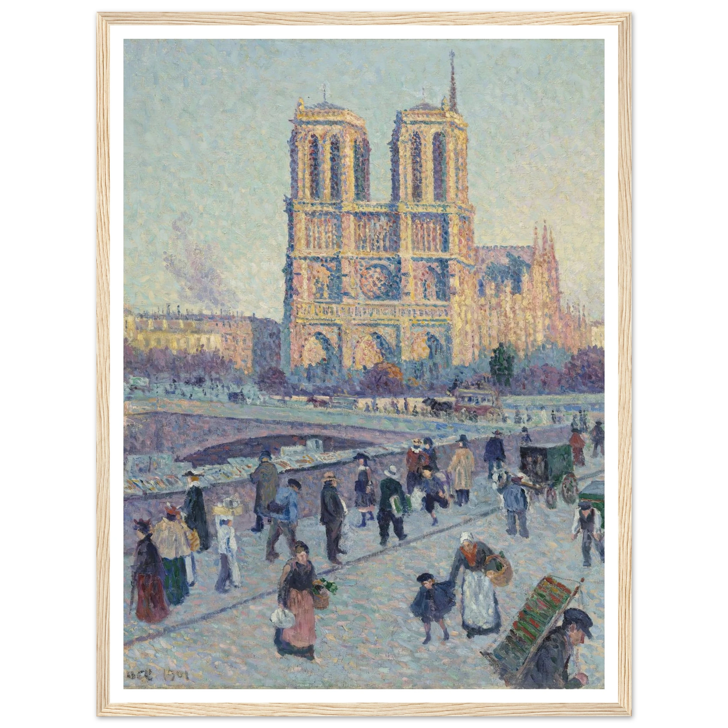 The Quai Saint-Michel and Notre-Dame Art Print | Maximilien Luce-Quipham Collections