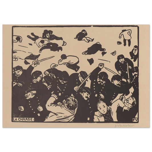 La charge (1893) Art Print | Felix Vallotton-Quipham Collections