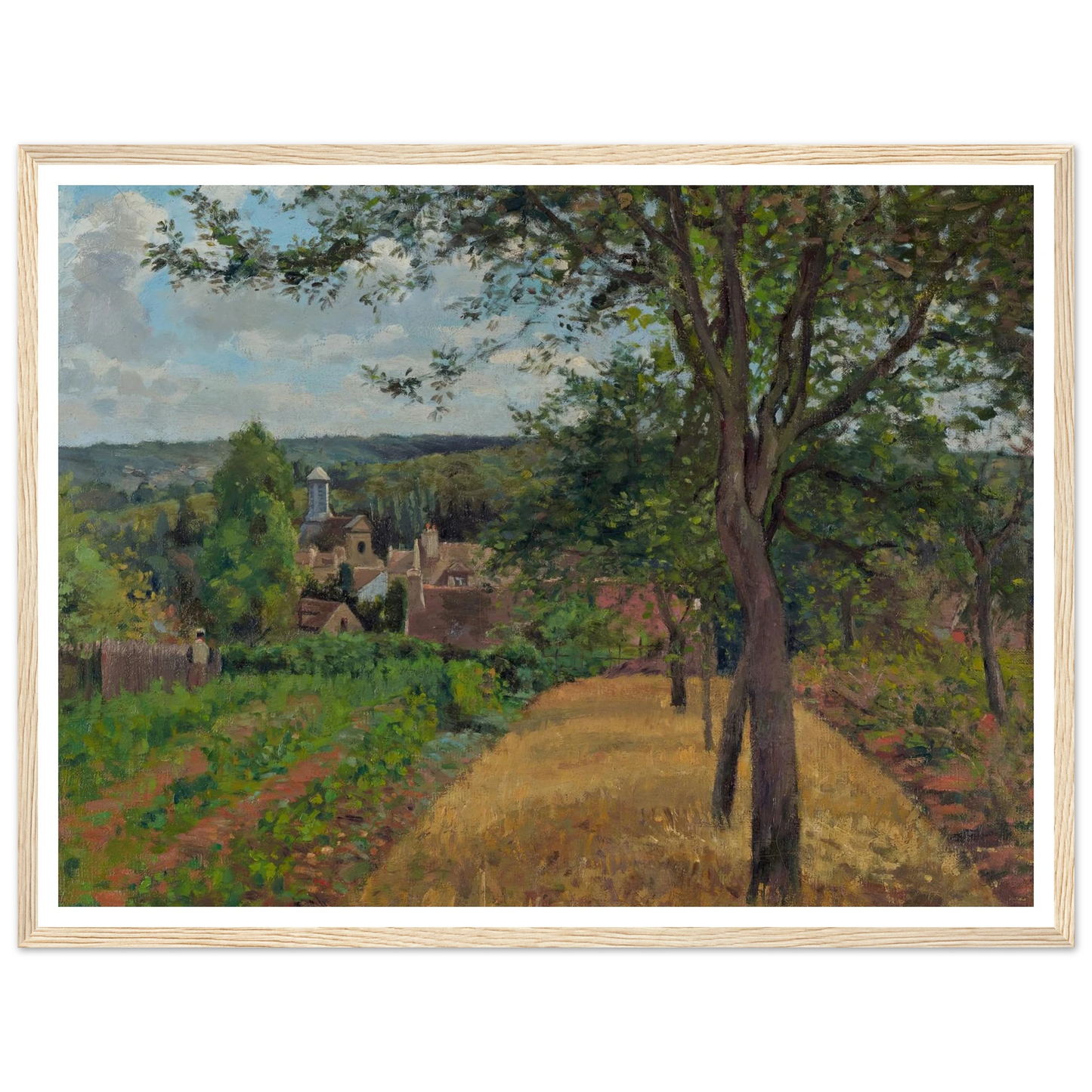 Orchards at Louveciennes (1872) Art Print | Camille Pissarro-Quipham Collections