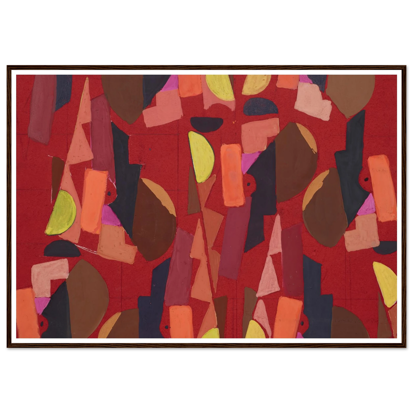 Untitled (Textile design no VI) (circa 1925) Art Print | Frances Hodgkins-Quipham Collections