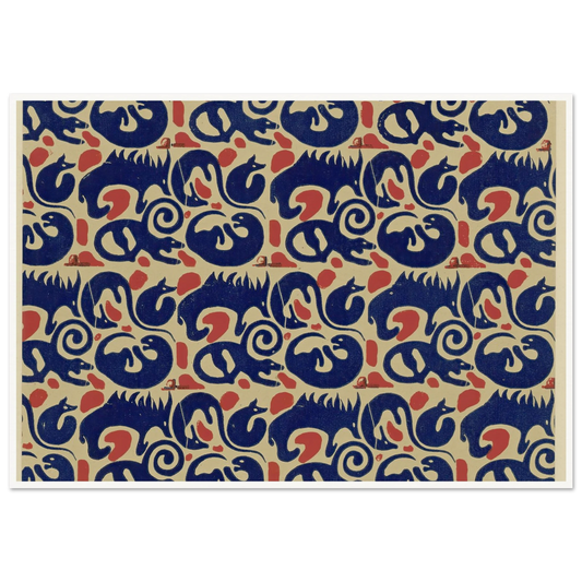 Buntpapier (Tiere) (1902 - 1906) Art Print | Maria von Uchatius-Quipham Collections