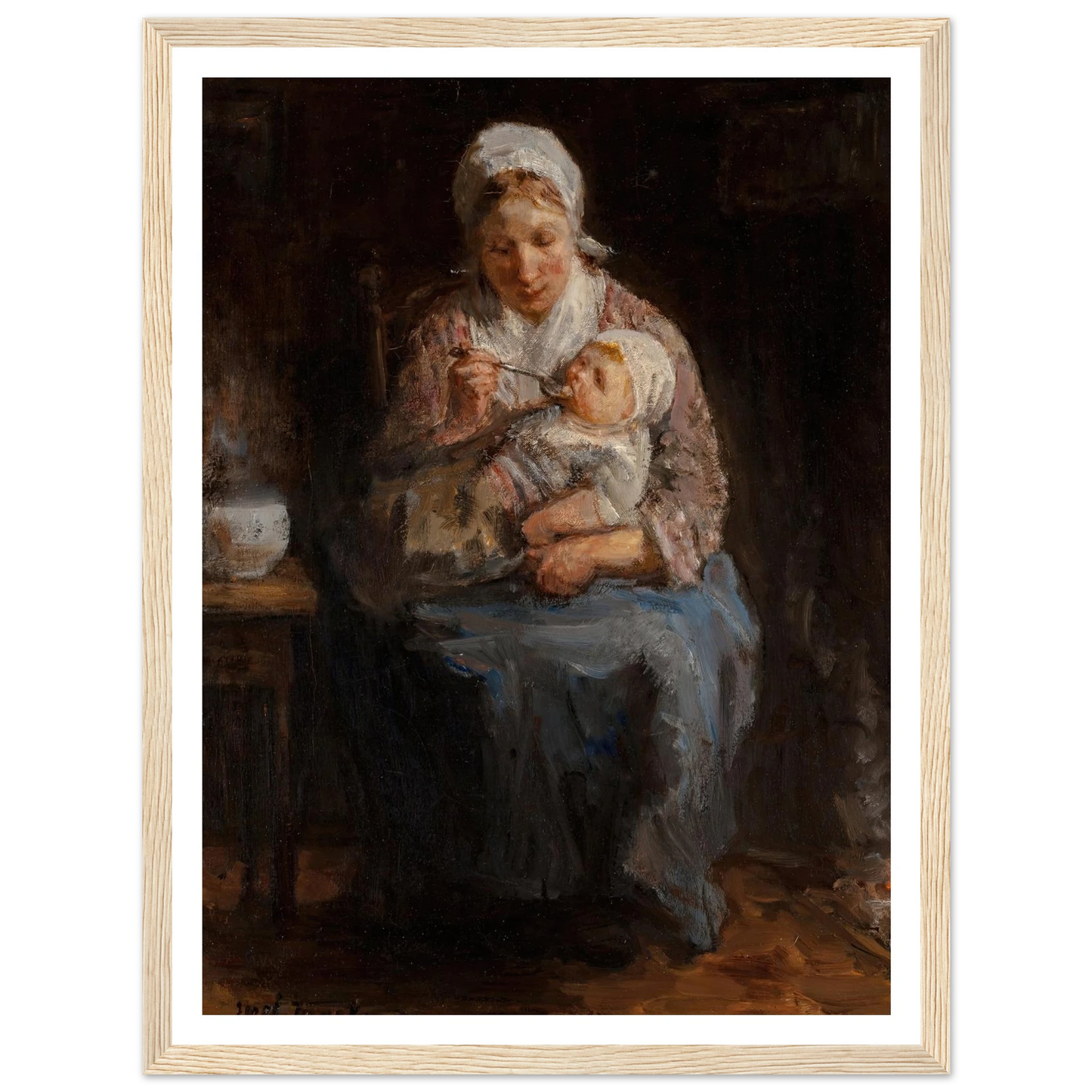 Sollicitude maternelle (Maternal solicitude) Art Print | Jozef Israels-Quipham Collections