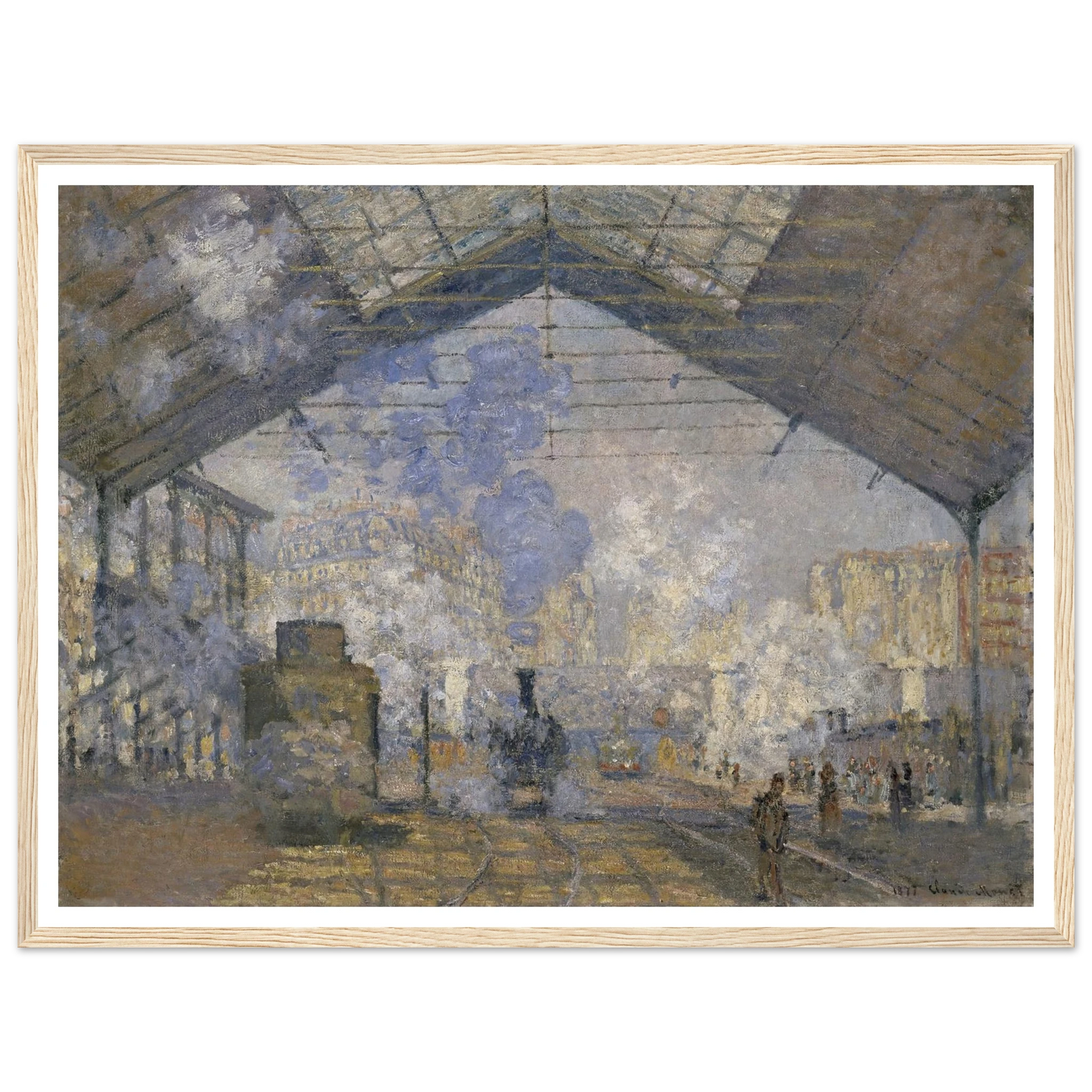 The Saint-Lazare Station (1877) Art Print | Claude Monet-Quipham Collections