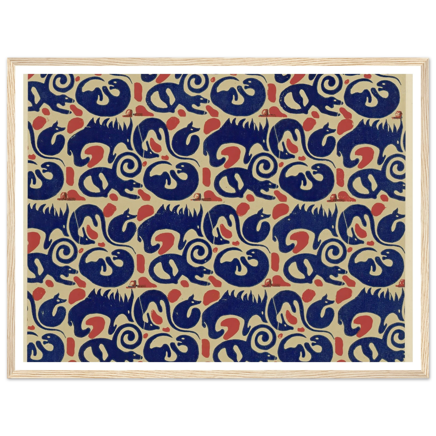 Buntpapier (Tiere) (1902 - 1906) Art Print | Maria von Uchatius-Quipham Collections