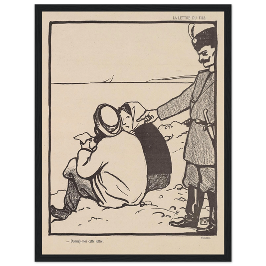 6 juin 1903 Art Print | Felix Vallotton - Framed Poster - 30x40 cm / 12x16″ - Black frame