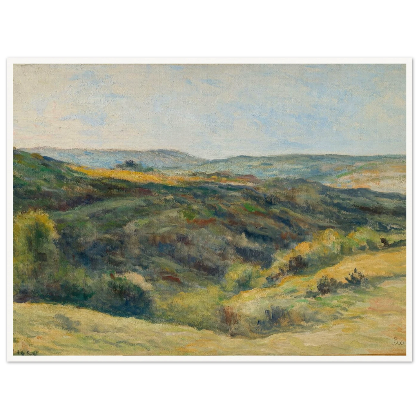 Rolleboise, les coteaux de la Rouge Voie (1925) Art Print | Maximilien Luce-Quipham Collections