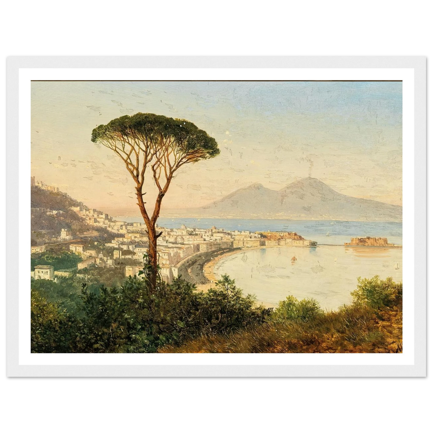 Blick auf die Bucht von Neapel Art Print | Albert Zimmermann-Quipham Collections