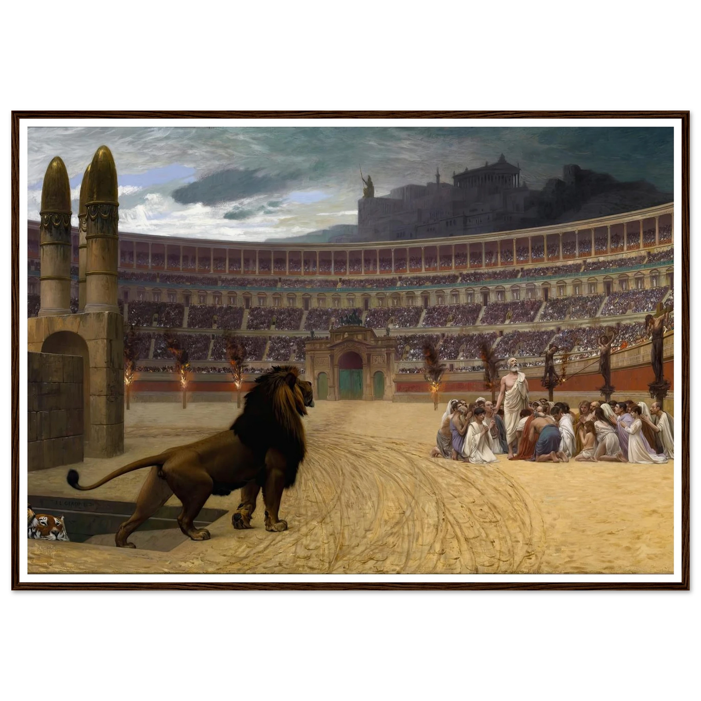 The Christian Martyrs’ Last Prayer (1863-1883) Art Print | Jean Leon Gerome-Quipham Collections