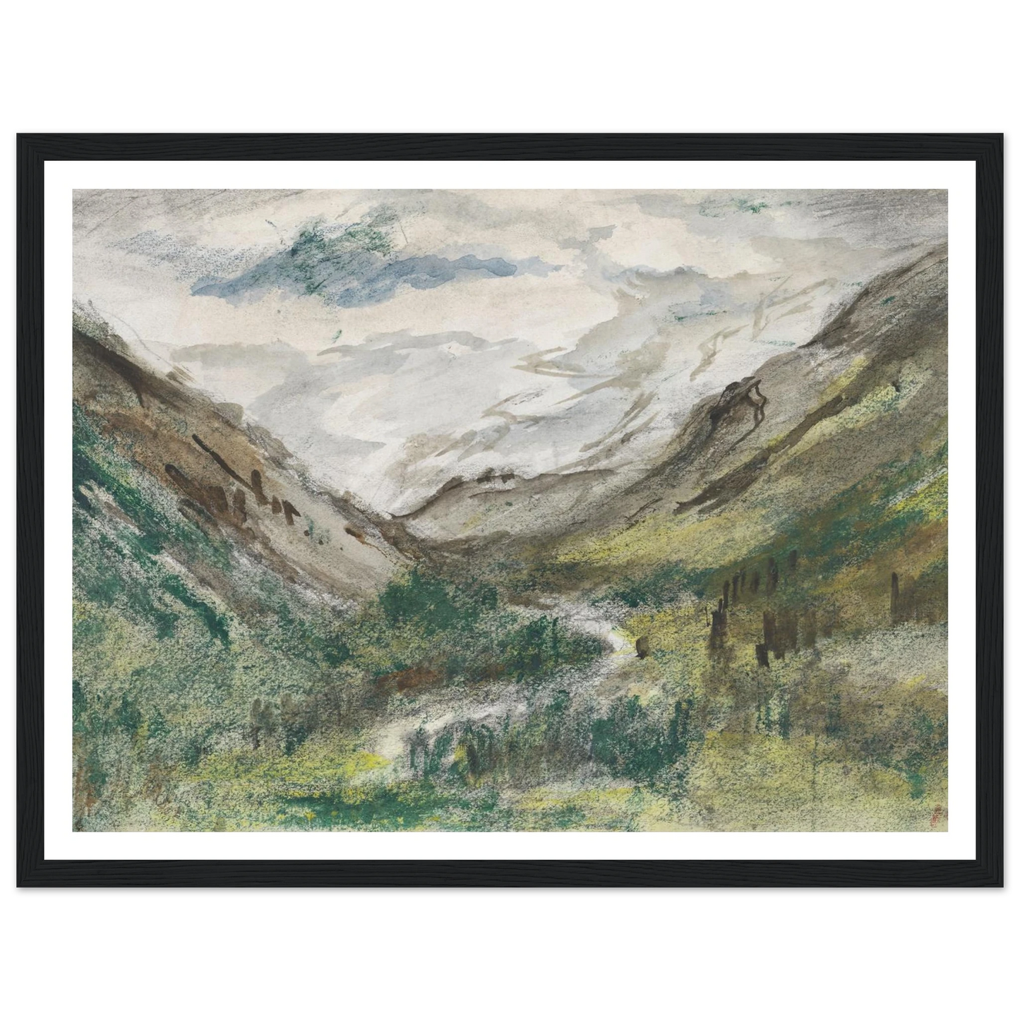 Dal met begroeide bergen (1834 - 1911) Art Print | Jozef Israels-Quipham Collections