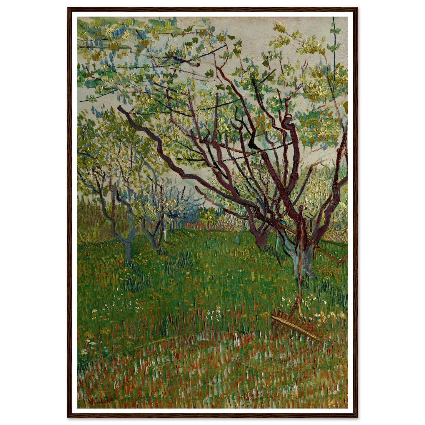The Flowering Orchard (1888) Art Print | Vincent van Gogh-Quipham Collections