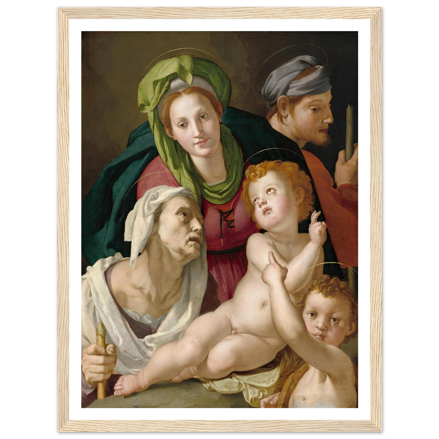 The Holy Family (c. 1527-1528) Art Print | Agnolo Bronzino-Quipham Collections