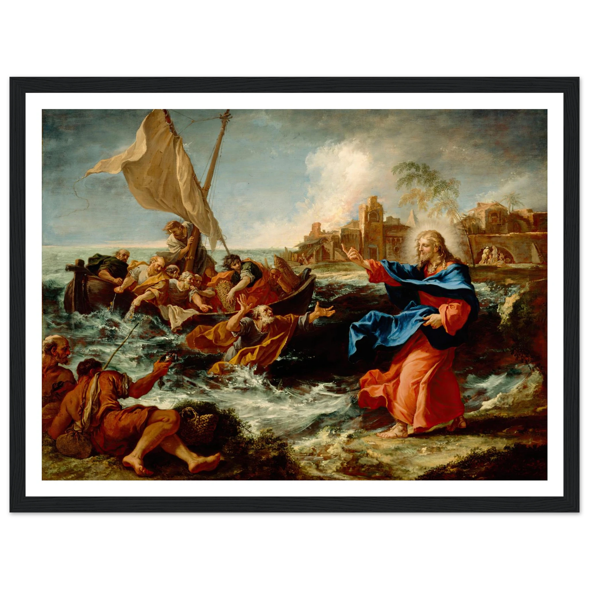 The Miraculous Draught Of Fishes (ca. between 1695 and 1697) Art Print | Sebastiano Ricci-Quipham Collections