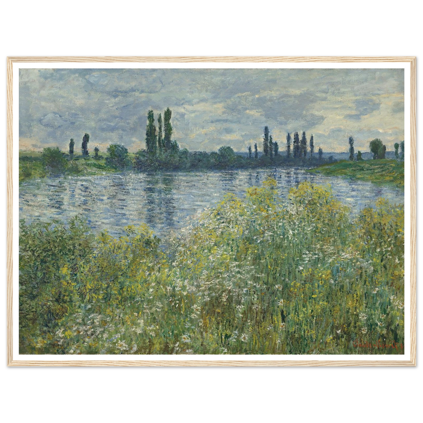 Banks of the Seine,Vétheuil (1880) Art Print | Claude Monet-Quipham Collections
