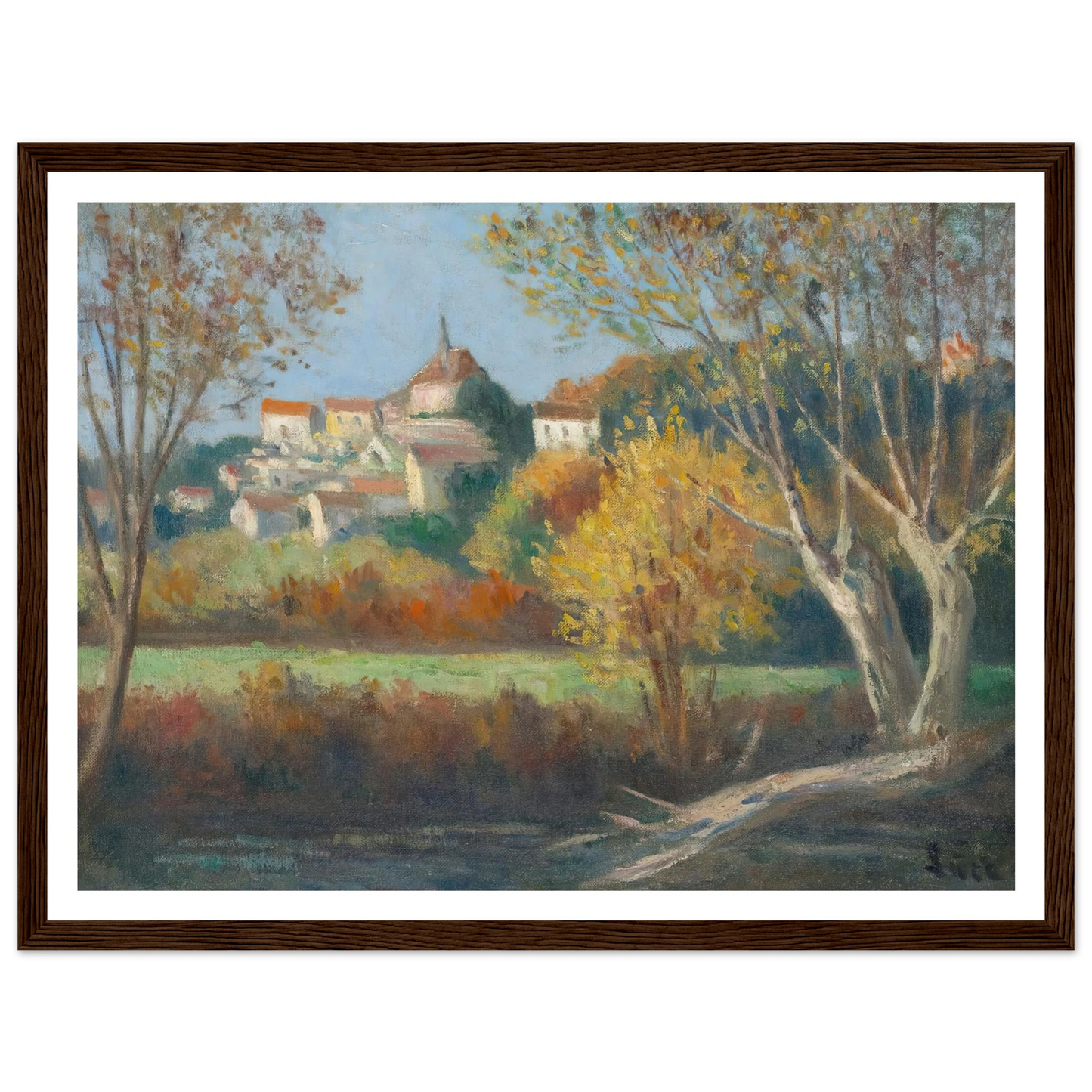 Rolleboise, Le Village Art Print | Maximilien Luce-Quipham Collections