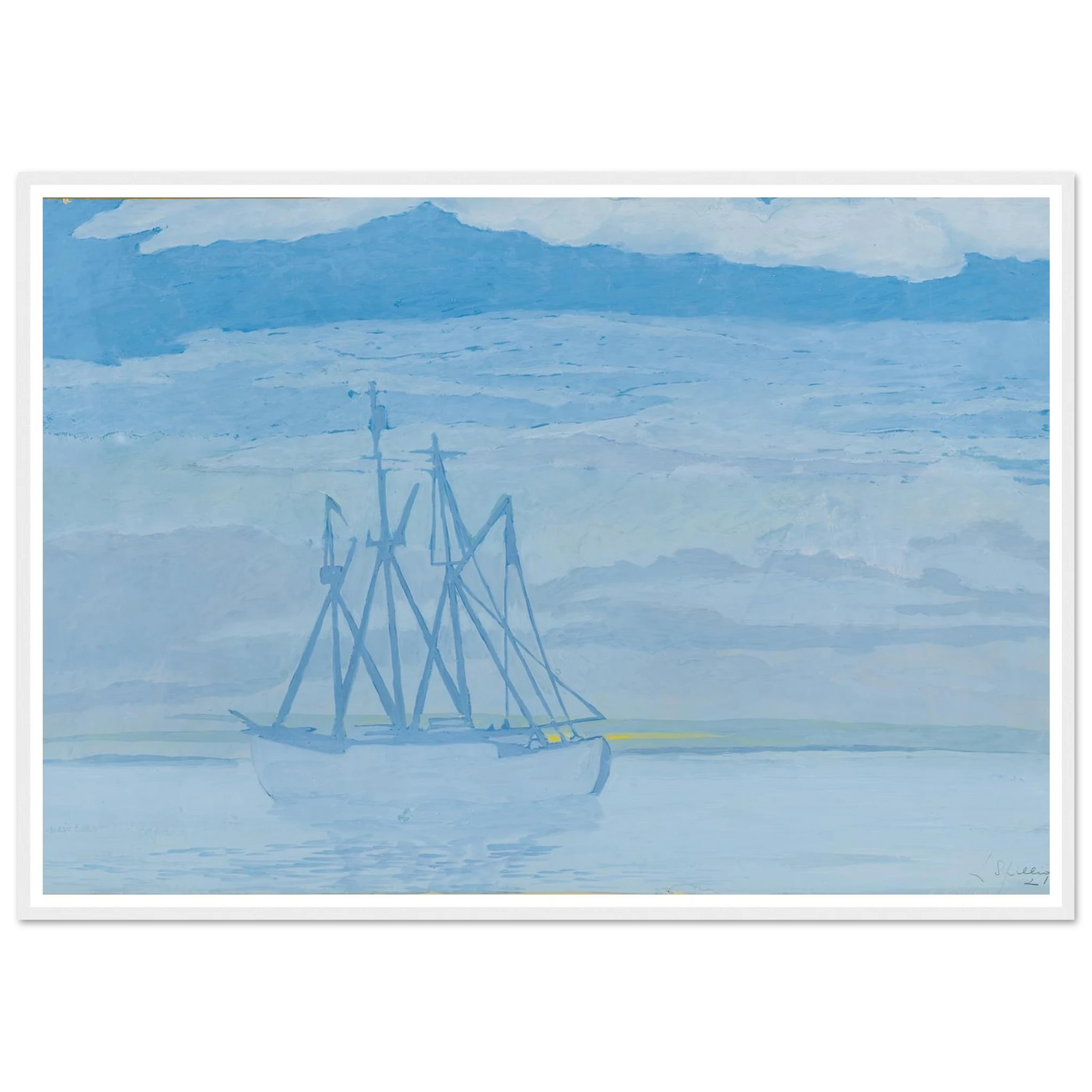 Chalutier sur la mer (1921) Art Print | Leon Spilliaert-Quipham Collections