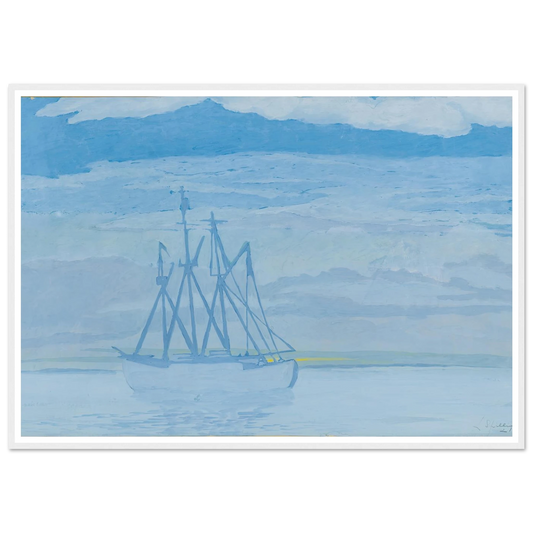 Chalutier sur la mer (1921) Art Print | Leon Spilliaert-Quipham Collections