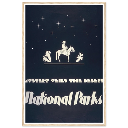 Mystery veils the desert – National parks (1930) Art Print | Dorothy Waugh-Quipham Collections