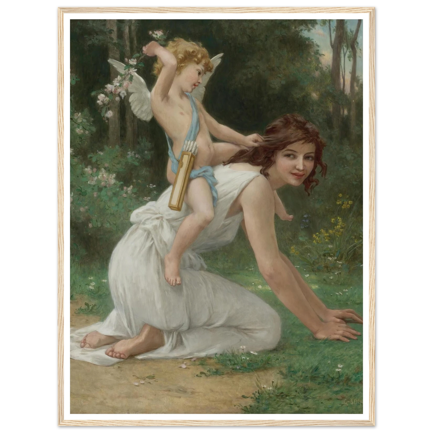 Venus And Cupid Art Print | Guillaume Seignac-Quipham Collections