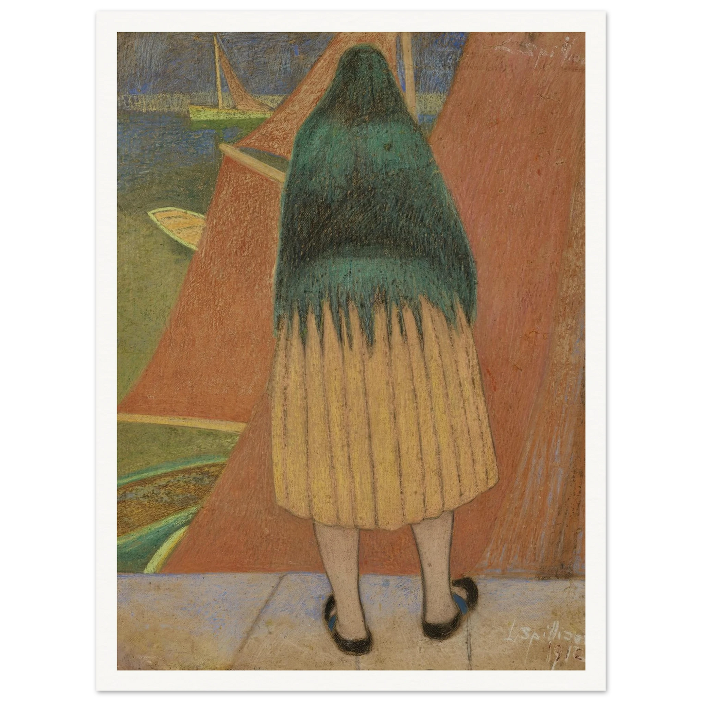 Vissersvrouw (1912) Art Print | Leon Spilliaert-Quipham Collections