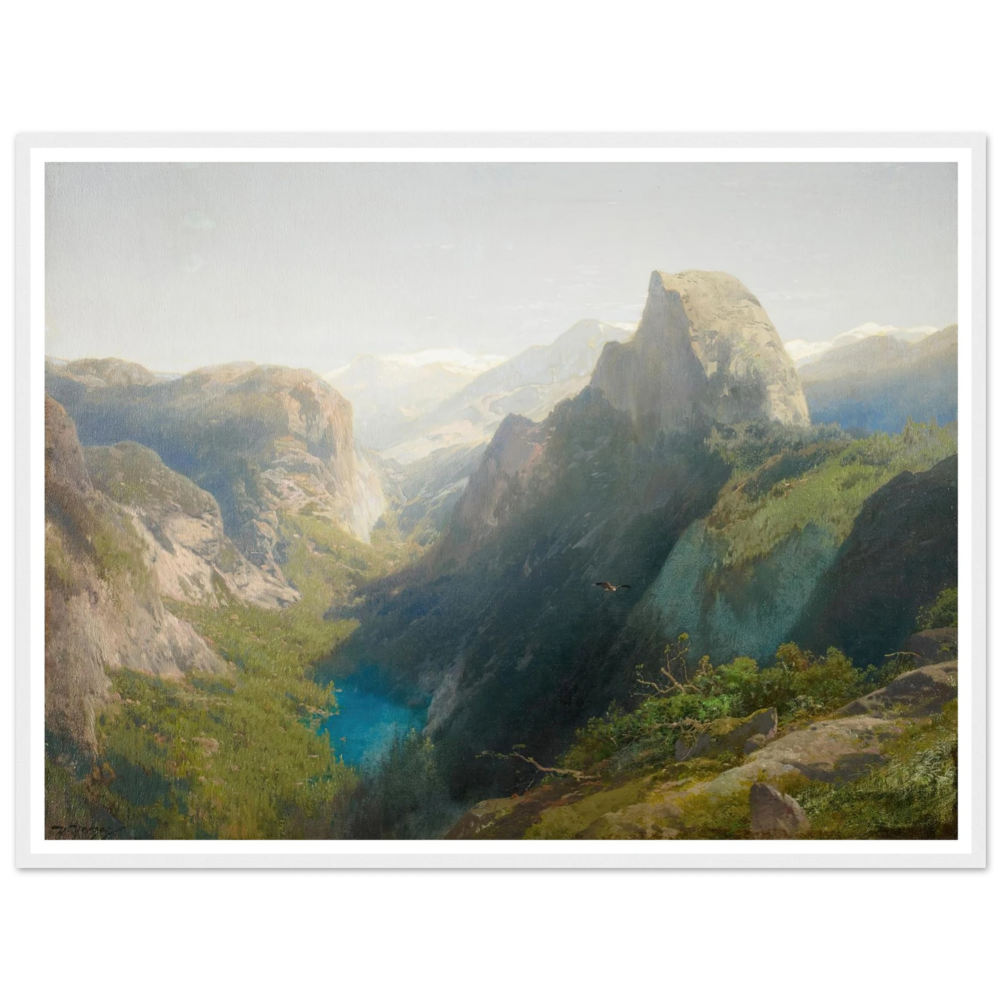 Mirror Lake, Yosemite (1874-1875) Art Print | Hermann Ottomar Herzog-Quipham Collections
