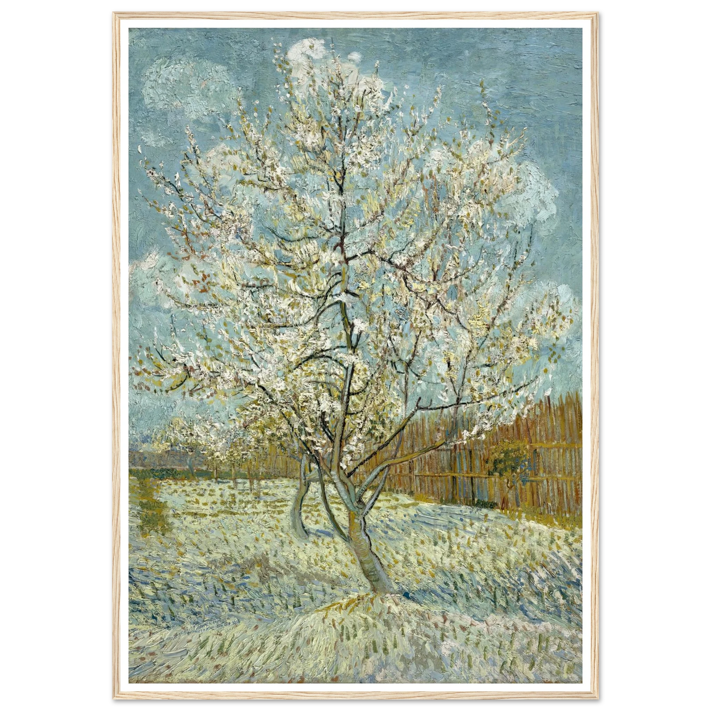 The pink peach tree (1888) Art Print | Vincent van Gogh-Quipham Collections
