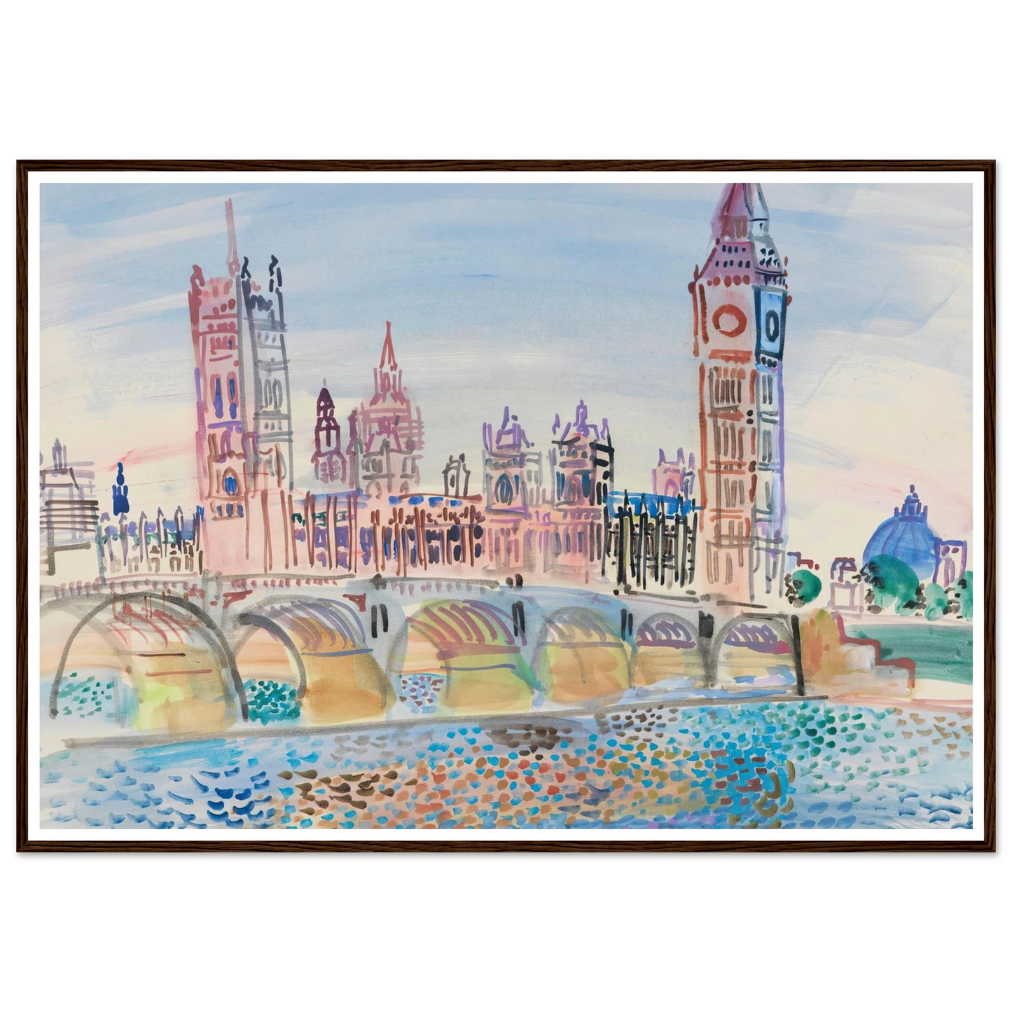 Londres, le Parlement (1930) Art Print | Raoul Dufy-Quipham Collections