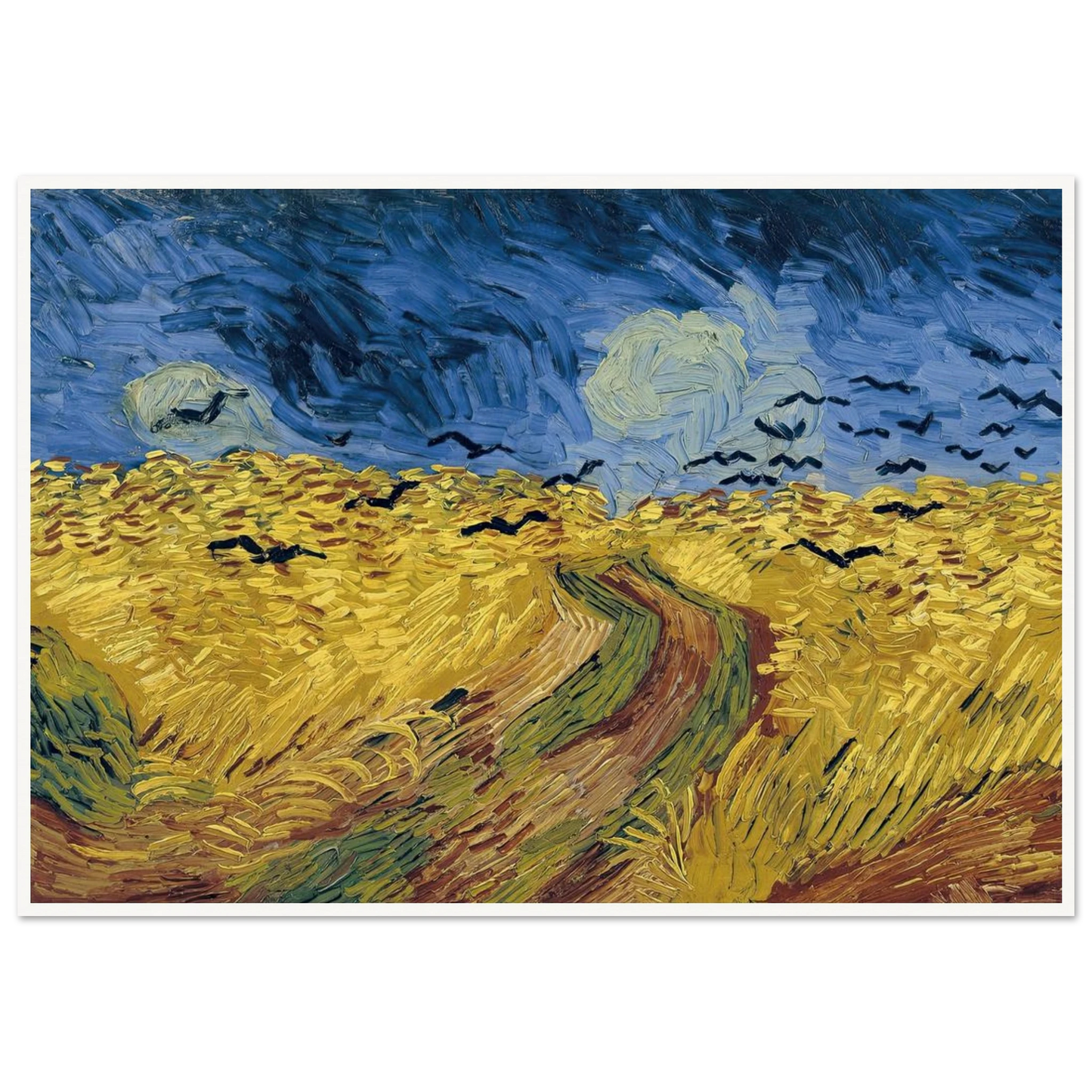 Wheatfield with Crows (1890) Art Print | Vincent van Gogh-Quipham Collections
