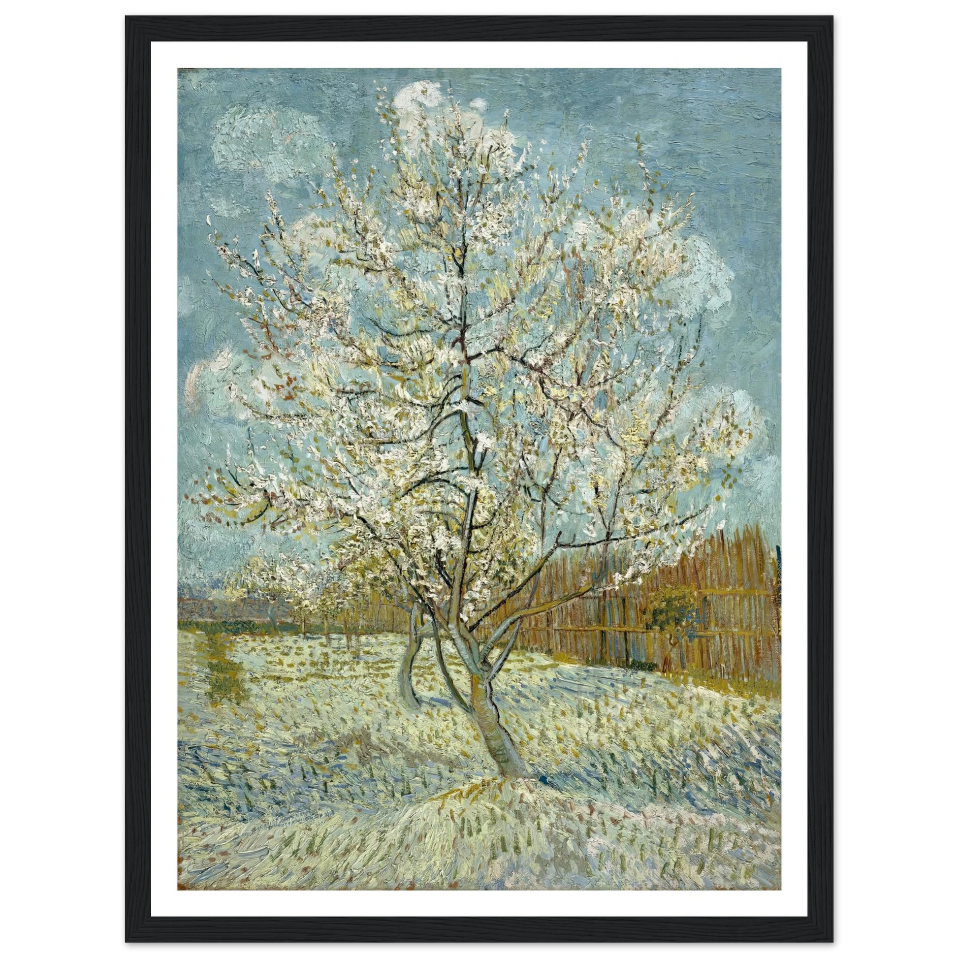 The pink peach tree (1888) Art Print | Vincent van Gogh-Quipham Collections