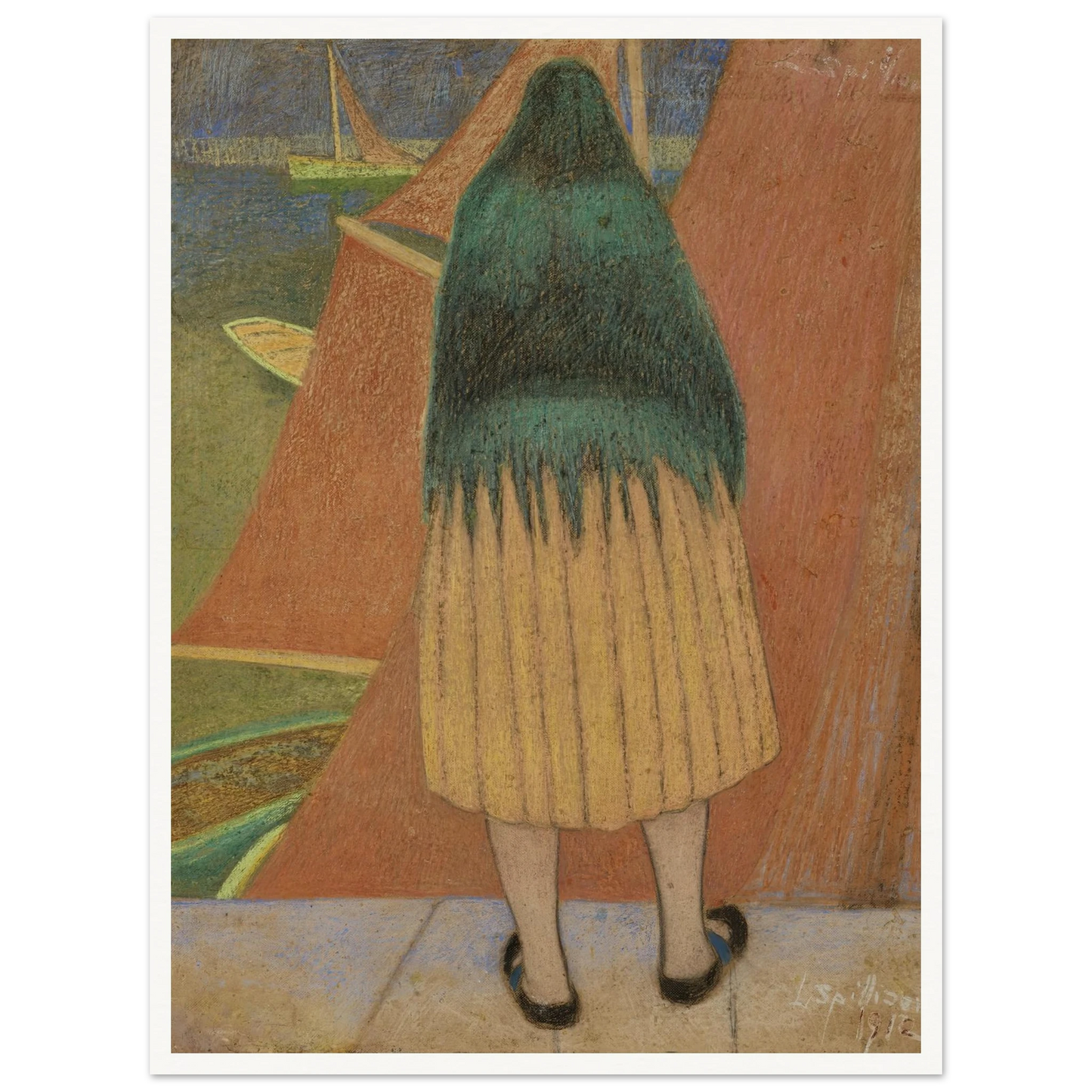 Vissersvrouw (1912) Art Print | Leon Spilliaert-Quipham Collections