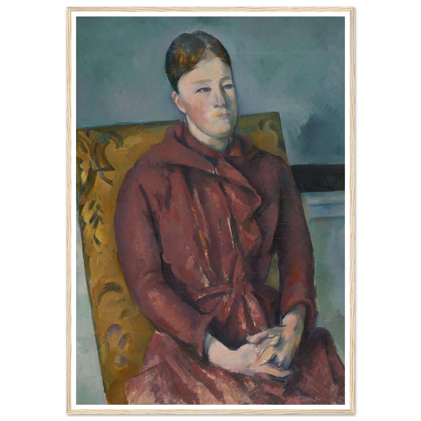 Madame Cézanne in a Yellow Chair (1888-90) Art Print | Paul Cezanne-Quipham Collections