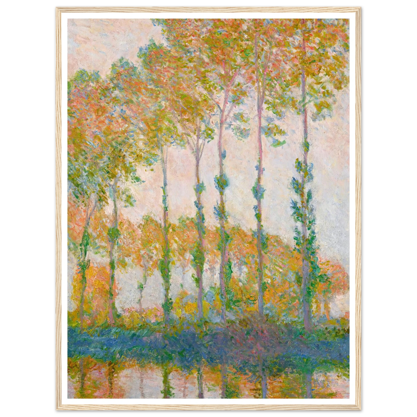 Peupliers au bord de l’Epte, automne (1891) Art Print | Claude Monet-Quipham Collections
