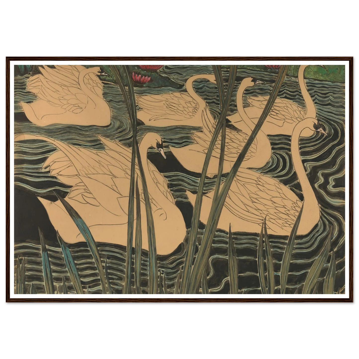 Zwanen (1904) Art Print | Leon Spilliaert-Quipham Collections