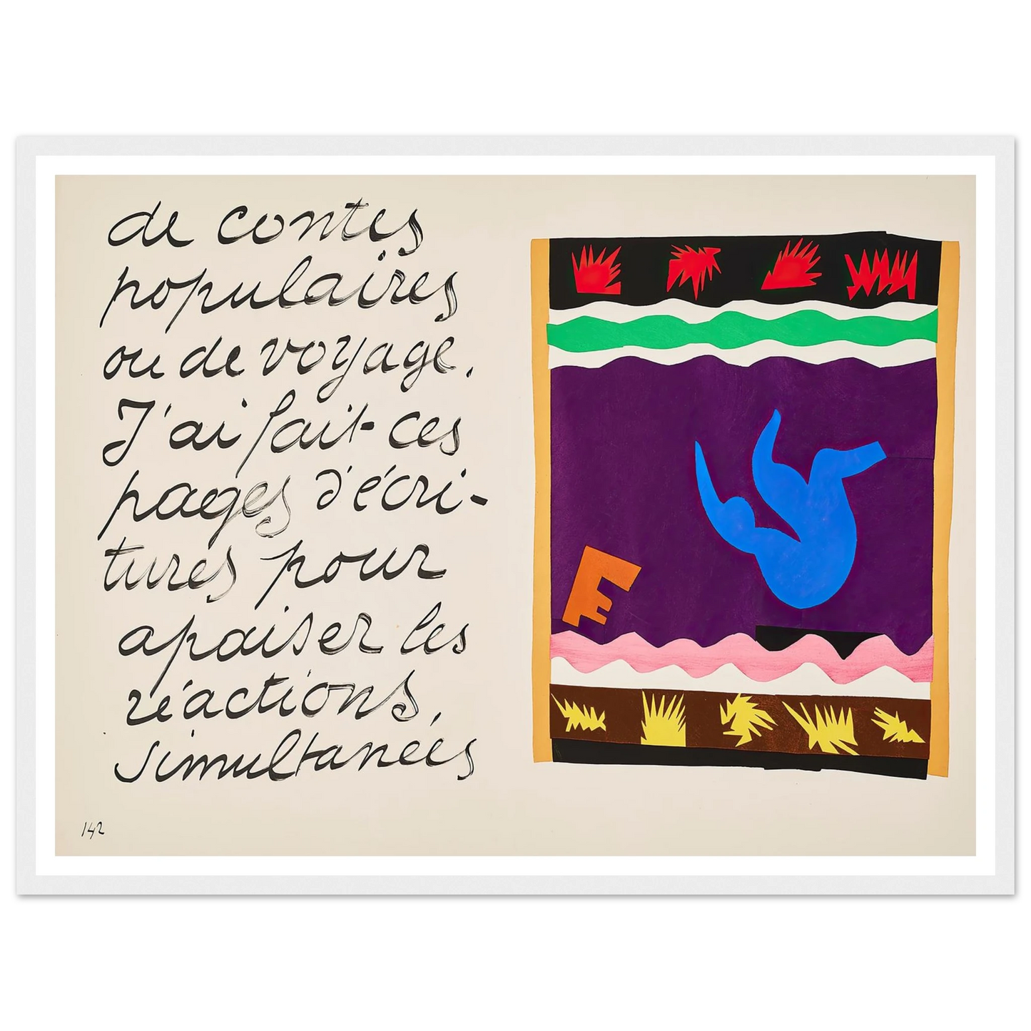 The toboggan (1947) Art Print | Henri Matisse-Quipham Collections