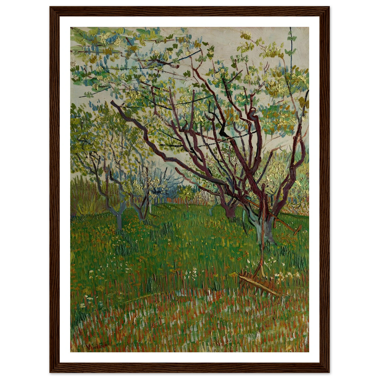 The Flowering Orchard (1888) Art Print | Vincent van Gogh-Quipham Collections