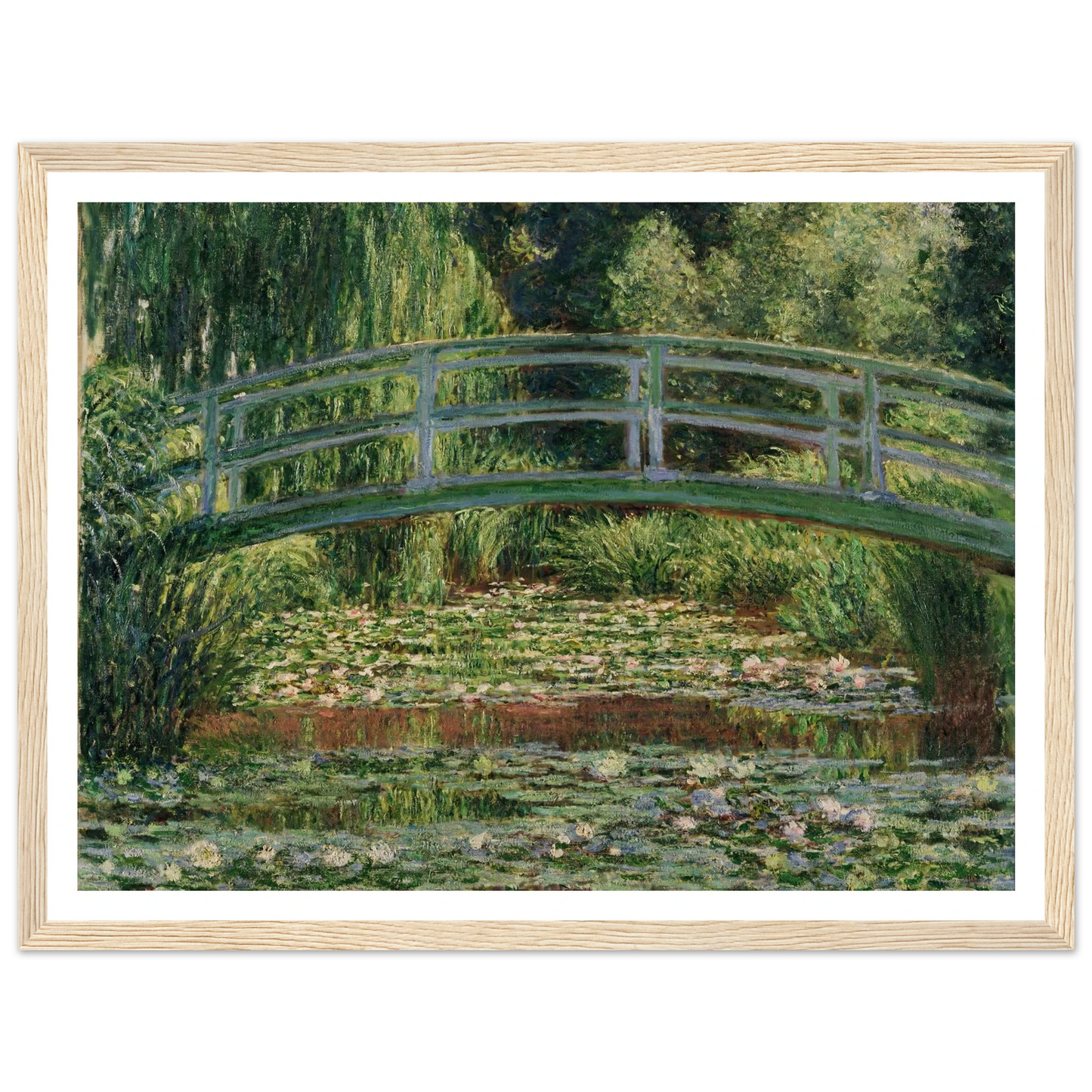 The Japanese Footbridge and the Water Lily Pool, Giverny (1899) Art Print | Claude Monet-Quipham Collections