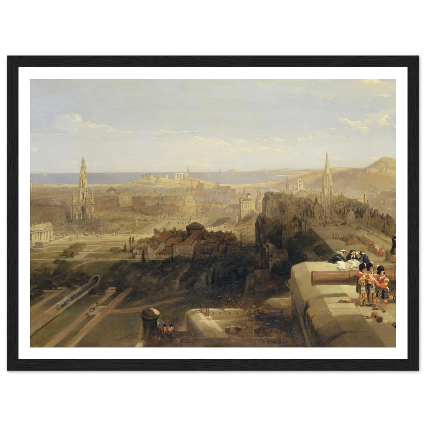 Edinburgh from the Castle Art Print | David Roberts-Quipham Collections