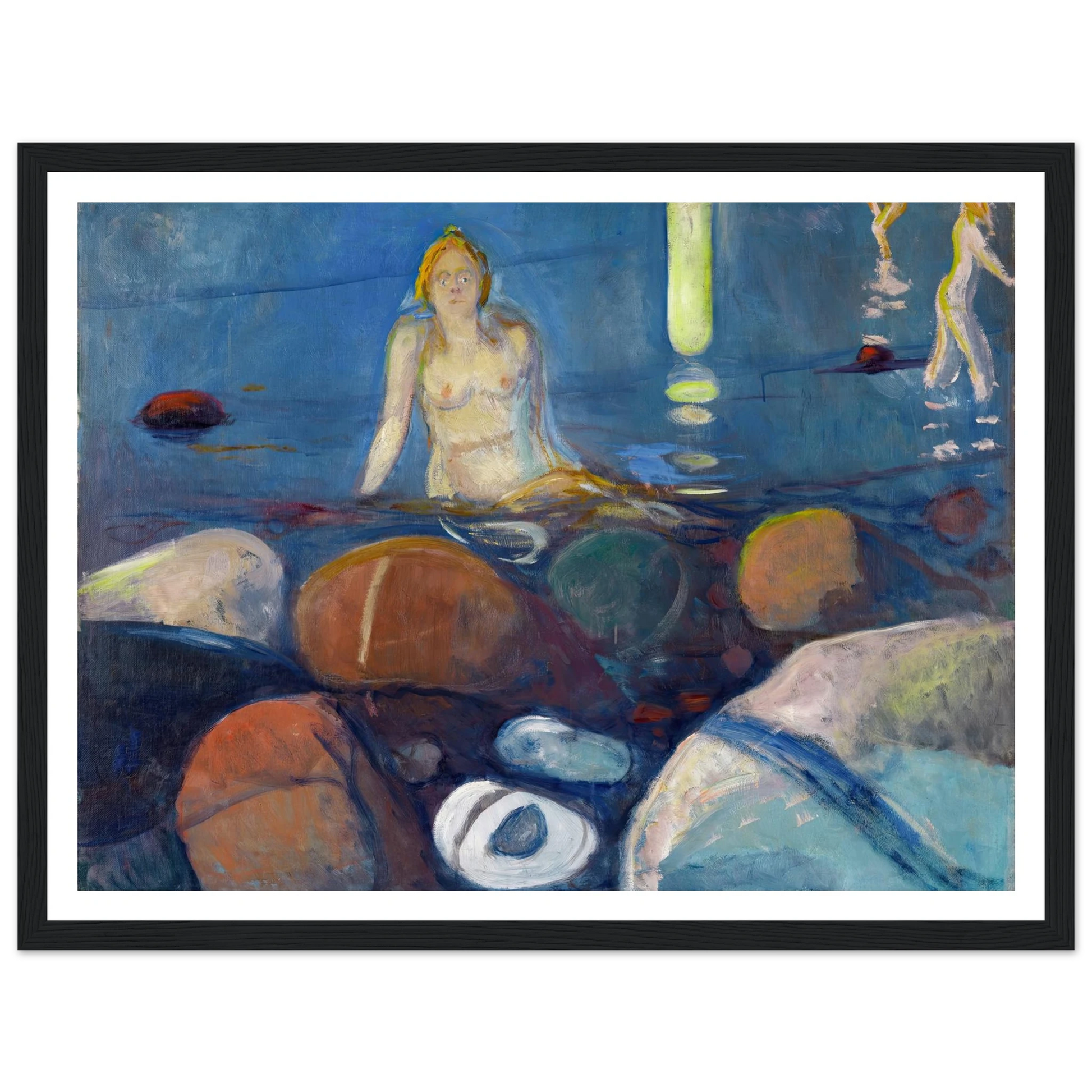 Summer Night. Mermaid (1893) Art Print | Edvard Munch-Quipham Collections