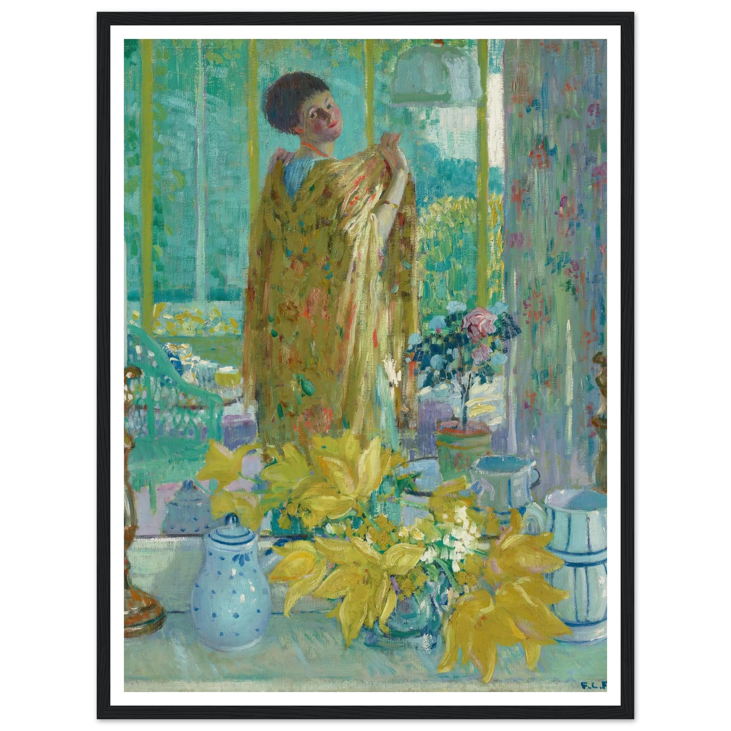 Yellow Tulips (circa 1911-1912) Art Print | Frederick Carl Frieseke-Quipham Collections