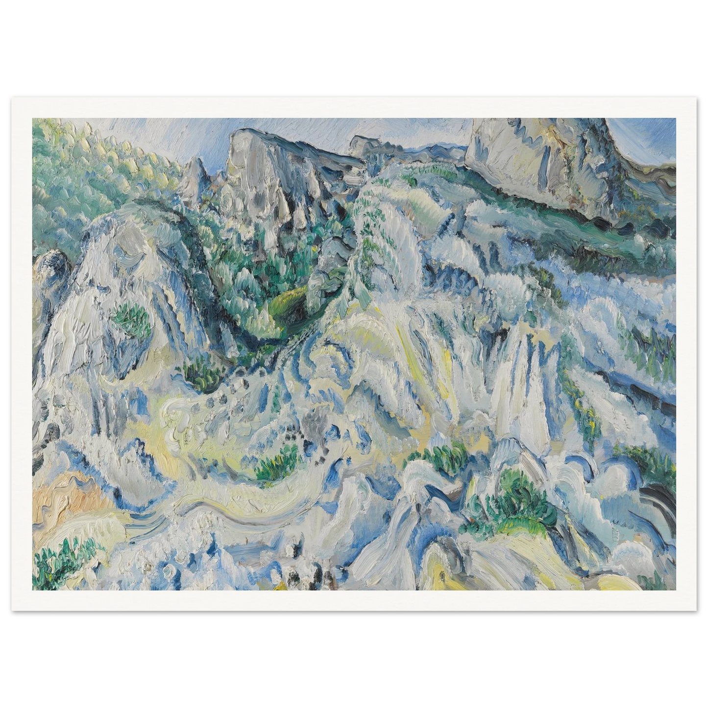 Felslandschaft bei Ulm (Landschaft bei Blaubeuren) (1929) Art Print | Paul Kleinschmidt-Quipham Collections