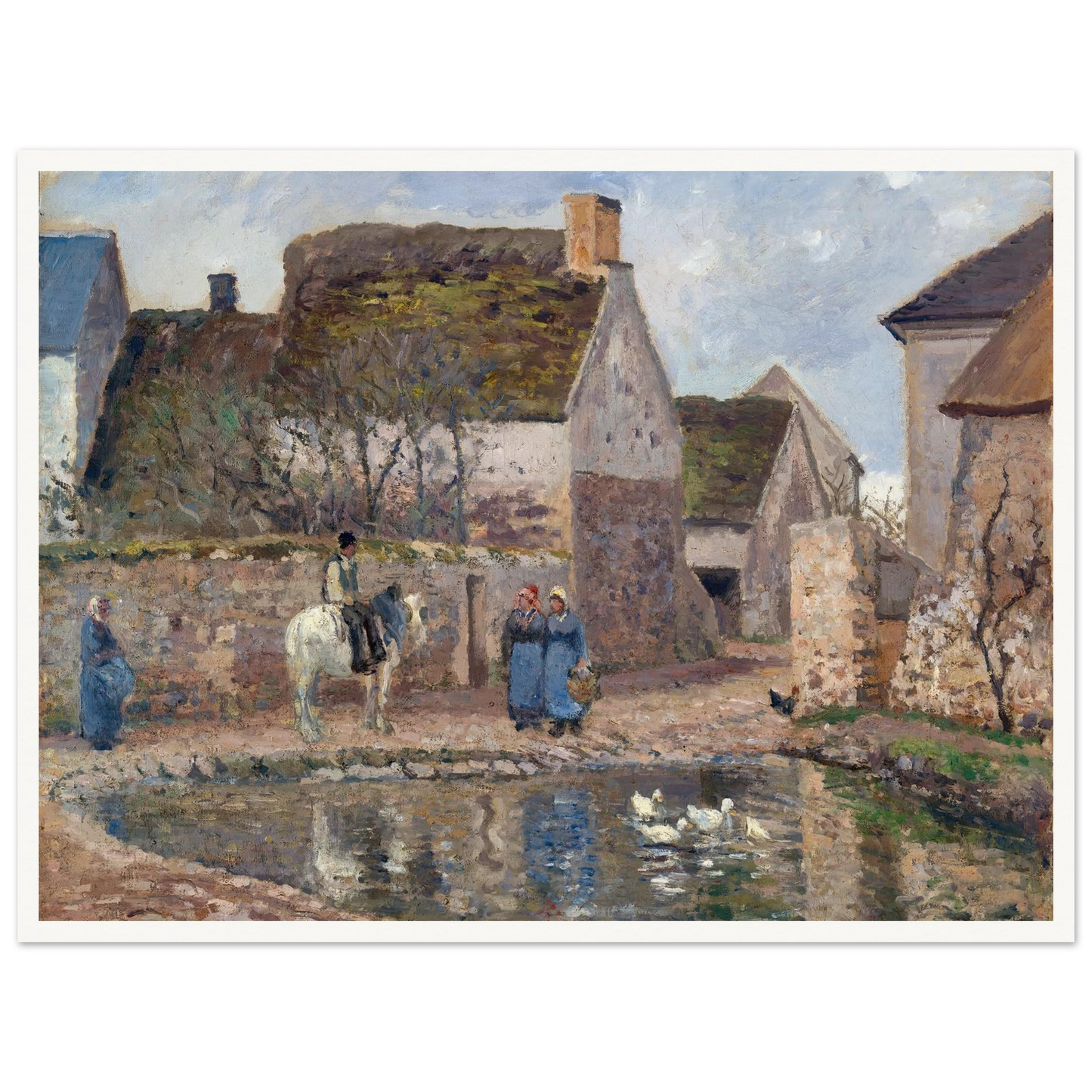 A Pond in Ennery (1874) Art Print | Camille Pissarro-Quipham Collections