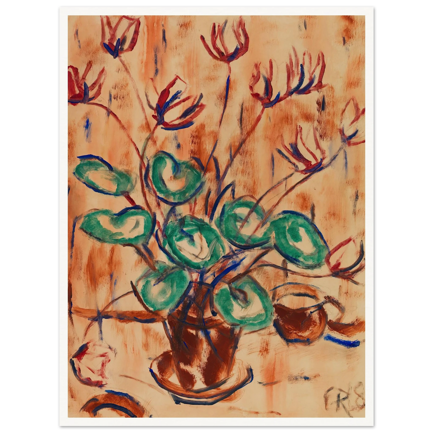 Alpenveilchen (1918) Art Print | Christian Rohlfs-Quipham Collections
