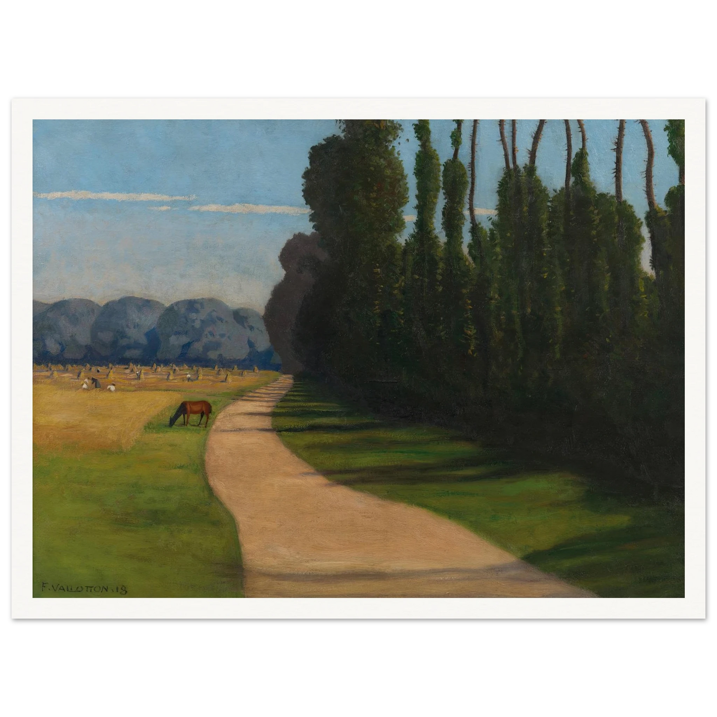 Chemin de la Croix-Rouge (1918) Art Print | Felix Vallotton-Quipham Collections