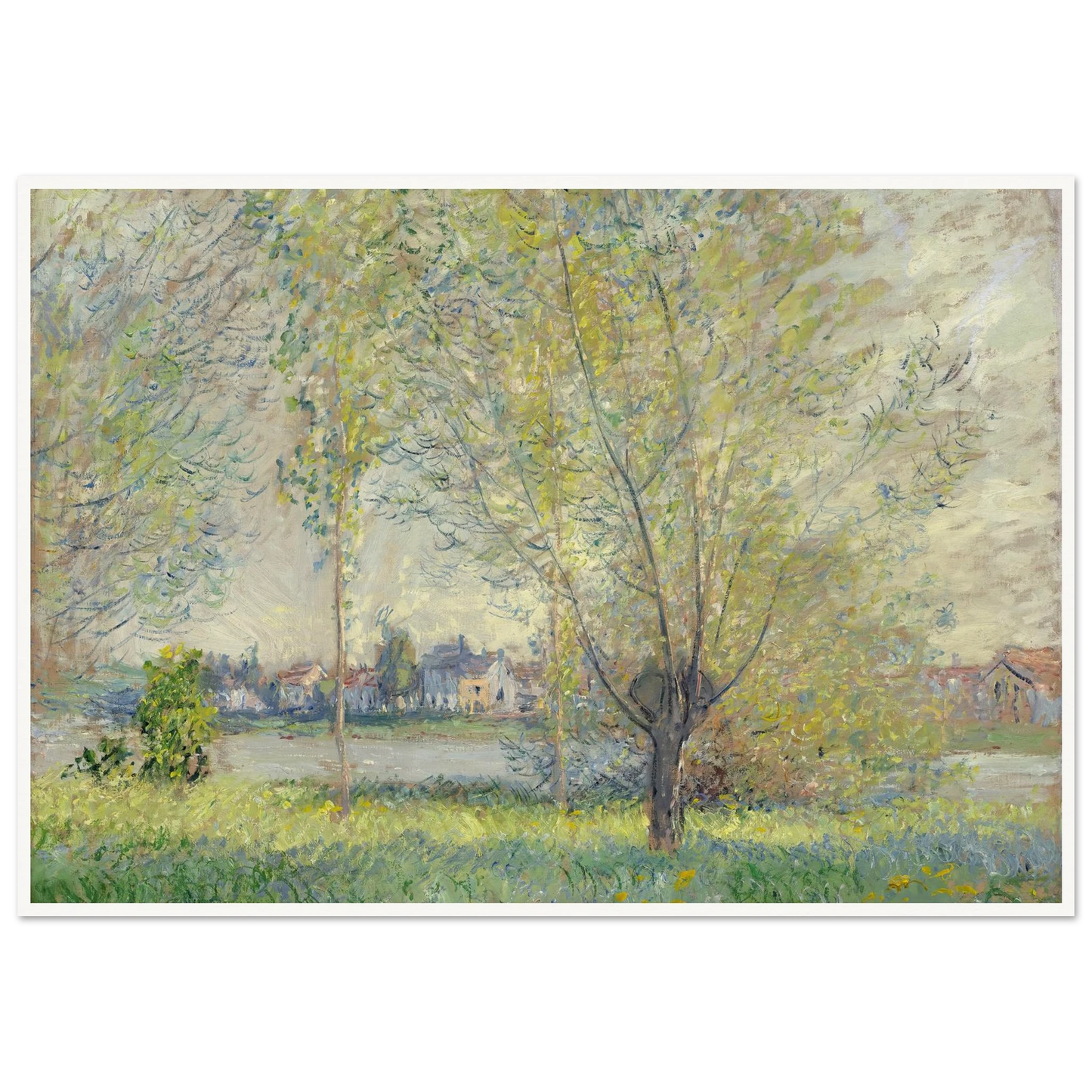 The Willows (1880) Art Print | Claude Monet-Quipham Collections