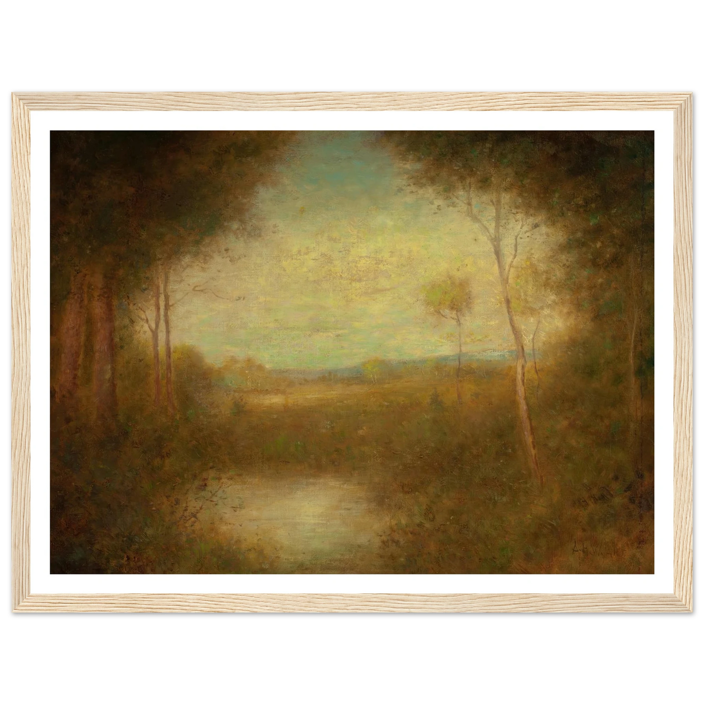 View from the Woods (1891) Art Print | Alexander Helwig Wyant-Quipham Collections