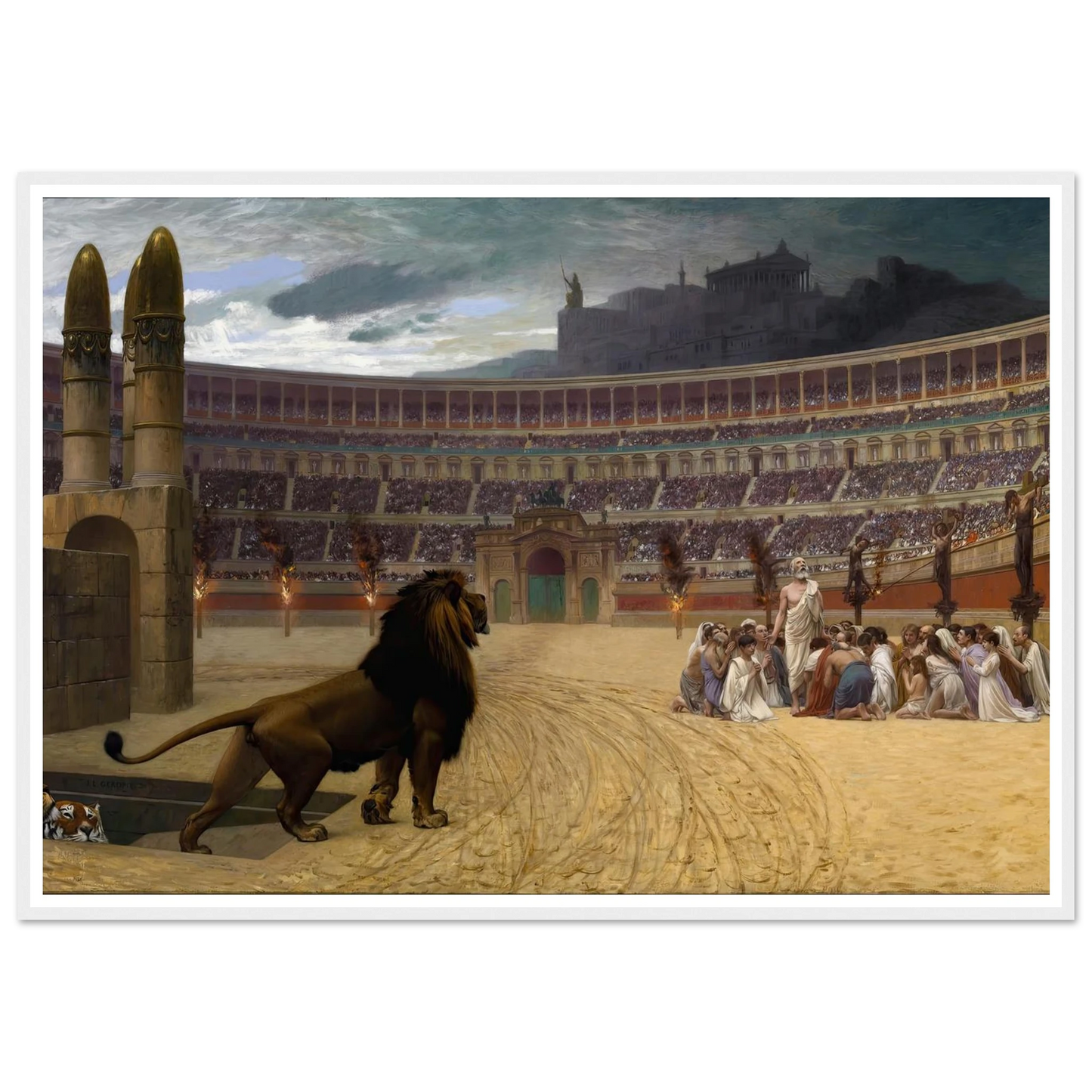 The Christian Martyrs’ Last Prayer (1863-1883) Art Print | Jean Leon Gerome-Quipham Collections