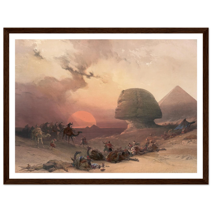 Approach of the simoom. Desert of Gizeh. (1846-1849) Art Print | David Roberts-Quipham Collections