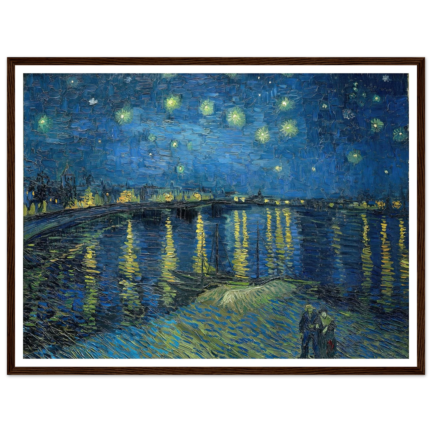 Starry Night Over the Rhone (1888) Art Print | Vincent van Gogh-Quipham Collections