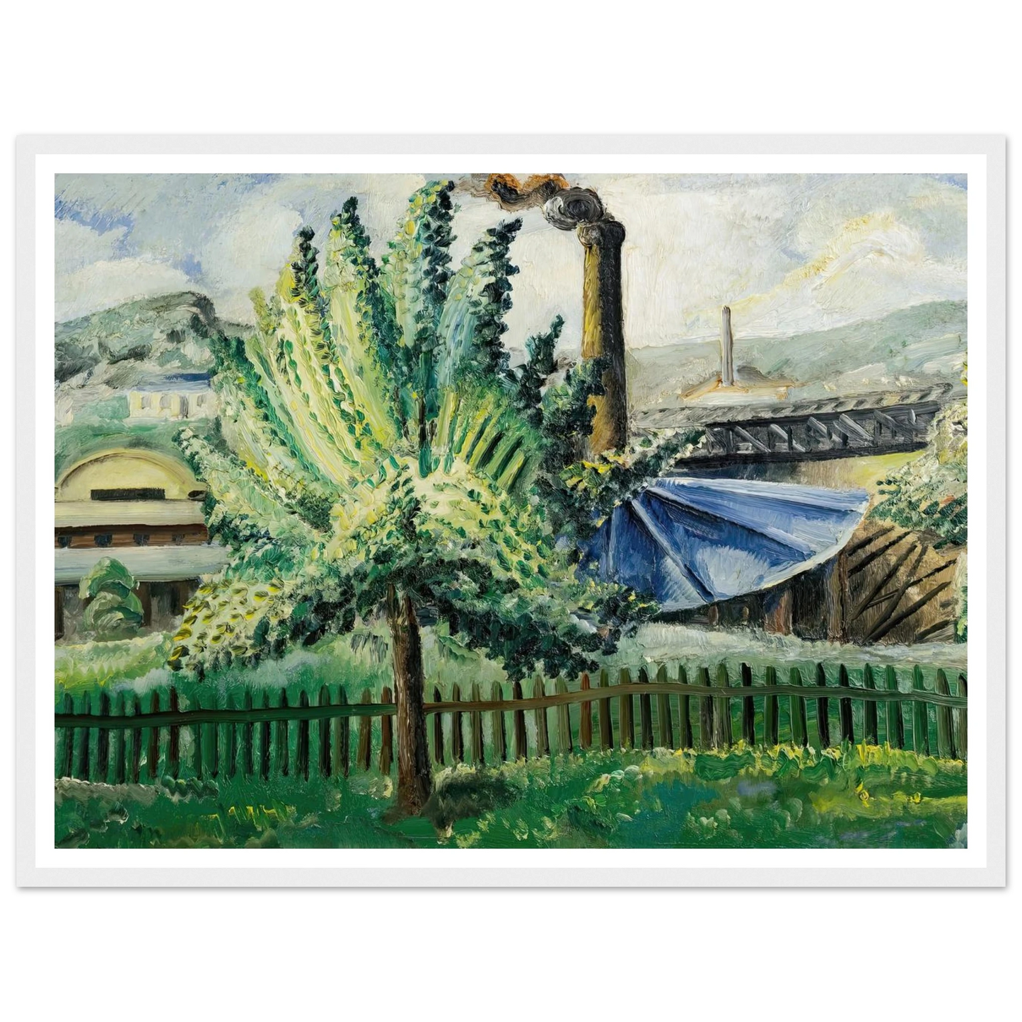 Güterbahnhof, Baumgarten vor Güterbahnhof (1927) Art Print | Paul Kleinschmidt-Quipham Collections