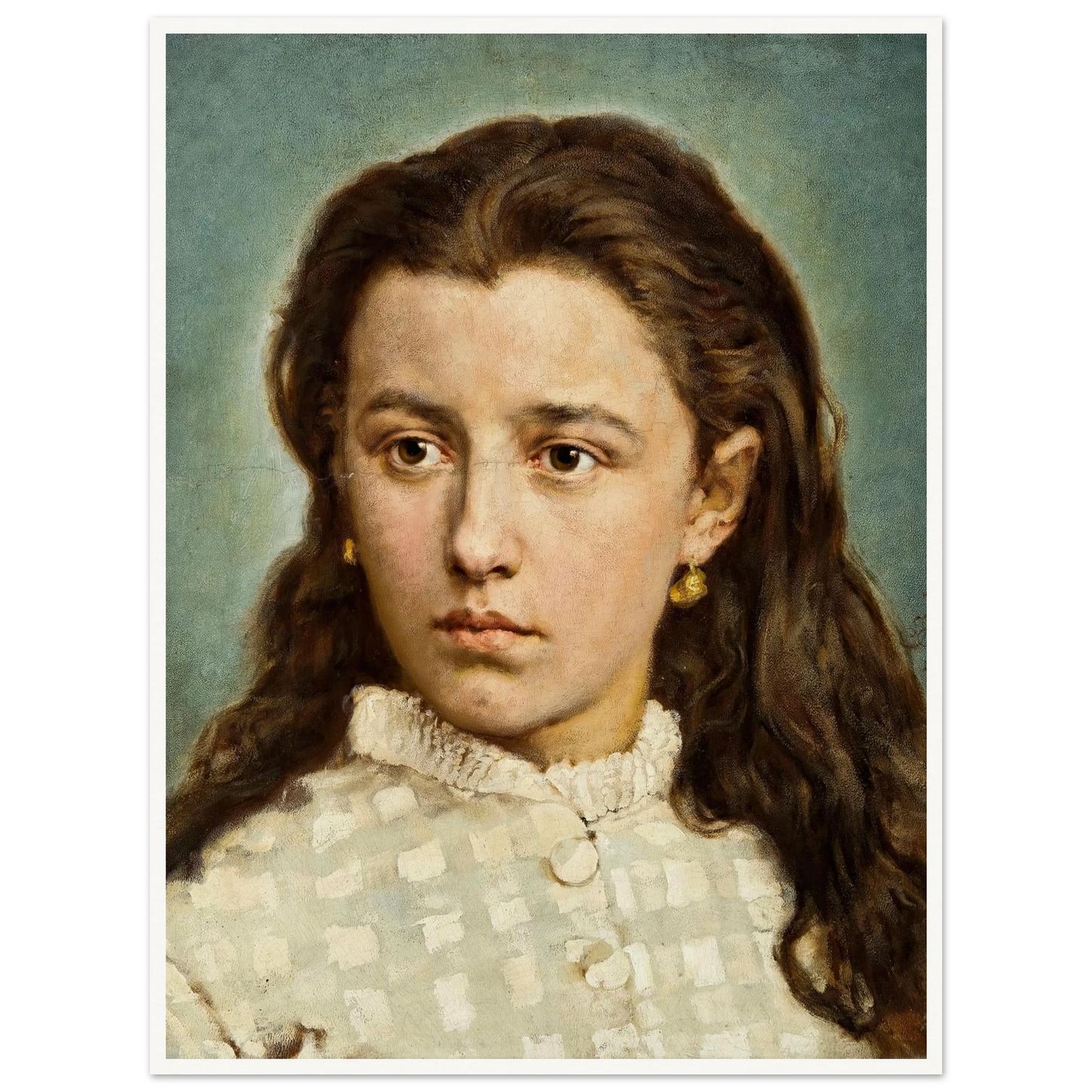 Portrait of Maria Levittoux (1872) Art Print | Jan Matejko-Quipham Collections
